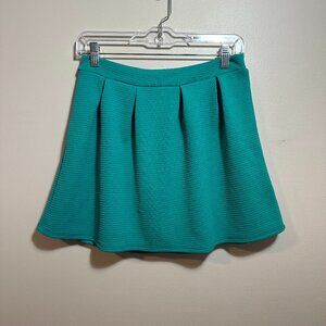 Francesca's Teal Skater Skirt Size M